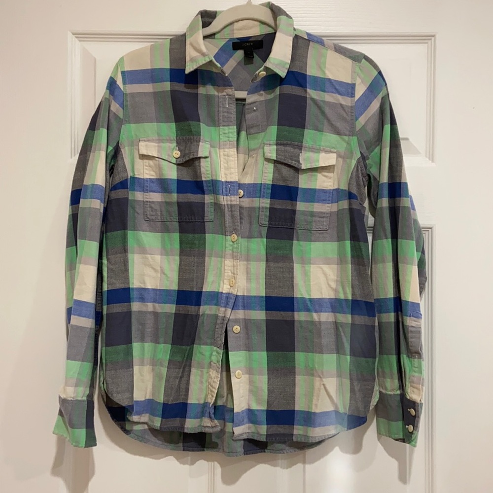 J. Crew plaid shirt